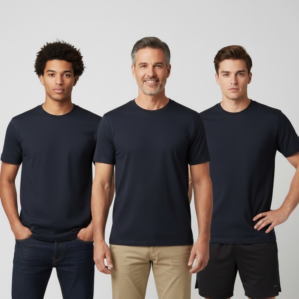 005 SHRRTS: 5 piece Hanes crew neck shirt size S
